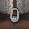 imageCUADRA  Womens Genuine Carunga Python Leather Bag with Top Handle and Adjustable StrapBrown