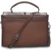 imageCUADRA  Womens Genuine Carunga Python Leather Bag with Top Handle and Adjustable StrapBrown