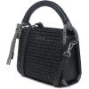 imageCUADRA Genuine Leather Crossbody for Women with Woven Detailing and Adjustable Straps BOD2NRS Black