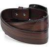 imageCUADRA Mens Belt in Deer Leather LaserEngraved ampamp Monogrammed Brown CV503VE