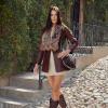 imageCUADRA Women Crossbody Bag in Genuine Bovine Leather with Crystals Brown BOD1XCOBrown