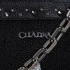 imageCUADRA Womens Shoulder Bag in Stingray Leather with Crystals Black BOD1YMABlack