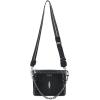 imageCUADRA Womens Shoulder Bag in Stingray Leather with Crystals Black BOD1YMABlack