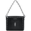 imageCUADRA Womens Shoulder Bag in Stingray Leather with Crystals Black BOD1YMABlack