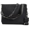 imageCUADRA Womens Shoulder Bag in Stingray Leather with Crystals Black BOD1YMABlack