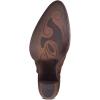 imageCuadra Womens Bootie in Genuine Leather with Embroidery and Zipper Brown 3F48RS Size 10