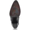 imageCuadra Womens Bootie in Genuine Leather with Embroidery and Zipper Brown 3F48RS Size 7