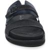 imageFRANCO CUADRA  Mens Sandal in Premium Black Stingray Leather with Adjustable Buckle 4M7MTTS