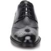 imageFRANCO CUADRA Mens Derby Shoes with Genuine Deer Leather Black 47FBIVN Size 95