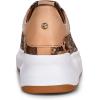 imageFRANCO CUADRA Snake Print Leather Sneakers Platform Sole Brown and Beige Casual FashionBrown
