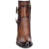 imageFRANCO CUADRA Womens Bootie in Genuine Deer Leather Brown 3G5VNTV Size 8