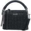 imageCUADRA Genuine Leather Crossbody for Women with Woven Detailing and Adjustable Straps BOD2NRS Black