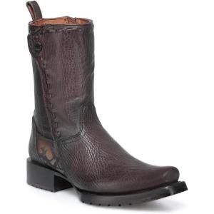 imageCUADRA Mens Boot in Genuine Leather Black 1J3NRS ChocolateChocolate