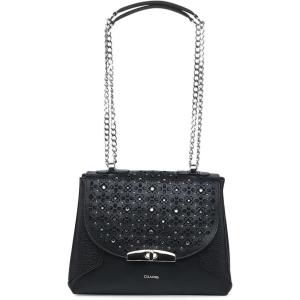 imageCUADRA Women Crossbody Bag in Genuine Bovine Leather with Crystals Black BOD1RRSBlack