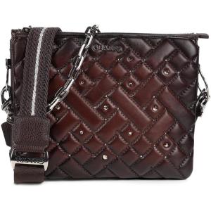 imageCUADRA Women Crossbody Bag in Genuine Bovine Leather with Crystals Brown BOD1XCOBrown