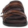 imageFRANCO CUADRA  Casual Sandal for Women in Genuine Brown Leather with Adjustable Buckle 45STSTS AlmendraBrown