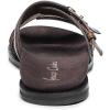 imageFRANCO CUADRA  Casual Sandal for Women in Genuine Brown Leather with Adjustable Buckle 45STSTS AlmendraBrown