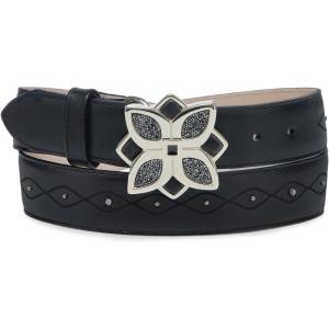imageCuadra  Belt for Women in Genuine Leather with Floral Buckle Exclusive CDA35RS BlackBlack
