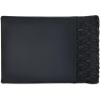 imageCuadra Mens Leather Bifold Wallet Black Geometric Pattern OxfordOxford