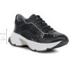 imageFRANCO CUADRA  Womens Sneakers in Genuine Python and Bovine Leather with Plated Details and XL EXTRALIGHT Sole Black A09PBRSBlack