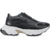 imageFRANCO CUADRA  Womens Sneakers in Genuine Python and Bovine Leather with Plated Details and XL EXTRALIGHT Sole Black A09PBRSBlack