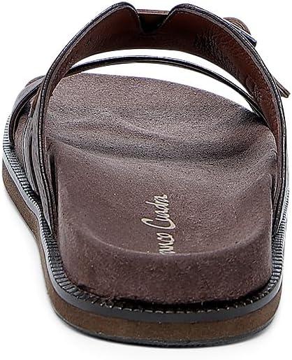 imageFRANCO CUADRA  Brown Deer Leather Sandal for Men with Modern and Comfortable Design 4M5VNTVBrown