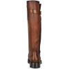 imageFRANCO CUADRA Womens KneeHigh Leather Boots Honey Brown Cuban Heel Riding StyleBrown