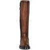 imageFRANCO CUADRA Womens KneeHigh Leather Boots Honey Brown Cuban Heel Riding StyleBrown