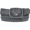 imageCUADRA  Mens Cowboy Belt Genuine Python ampamp Bovine Leather with Metal Buckle CV507PH Black