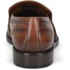 imageFRANCO CUADRA Mens Woven Leather Moccasin Loafers Honey Brown SlipOn with Metal MonogramBrown