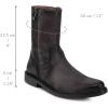 imageFRANCO CUADRA Mens Dress Boot in Genuine Deer Leather Dark Brown G03VNTSBrown