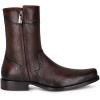 imageFRANCO CUADRA Mens Leather Dress Boots Dark BrownBrown