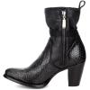 imageCuadra Womens Bootie in Genuine Python Leather with Zipper