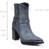 imageFRANCO CUADRA Womens Leather Ankle Boot with Crystals 4I18RS BlueBlue