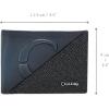 imageCuadra Wallet for Men in Genuine Stingray Leather Black BlueBlue