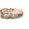 imageCuadra Womens Python Leather Belt Grey Western Style 169 inches WideGrey