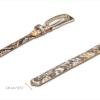 imageCuadra Womens Python Leather Belt Grey Western Style 169 inches WideGrey