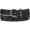 imageCuadra Casual Belt for Women in Stingray Leather BlackBlack