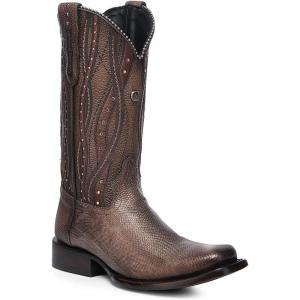 imageCuadra Rodeo Boot Men Carunga Python ampamp Bovine LeatherBrown