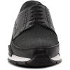imageFRANCO CUADRA Mens Black Leather Fashion Sneakers Low Top Platform Sole LaceUpBlack