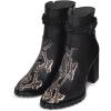 imageFRANCO CUADRA Womens Python and Leather Ankle Boots BlackBlack