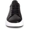 imageFRANCO CUADRA Python Black Leather Sneakers Platform Fashion Sneakers for Women Low Top LaceUp 212 inch PlatformBlack