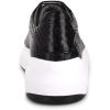 imageFRANCO CUADRA Python Black Leather Sneakers Platform Fashion Sneakers for Women Low Top LaceUp 212 inch PlatformBlack