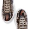 imageFRANCO CUADRA Womens Python Leather Platform SneakerBeige