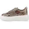 imageFRANCO CUADRA Womens Python Leather Platform SneakerBeige