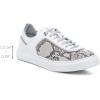imageFRANCO CUADRA Womens Python Leather Sneakers WhiteWhite
