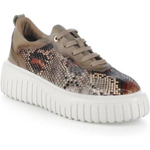 imageFRANCO CUADRA Womens Python Leather Platform SneakerBeige