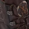 imageFRANCO CUADRA Urban Leather Ankle Boots Dark Brown Laceup with Side Zip TPU Antislip SoleDark Brown