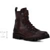 imageFRANCO CUADRA Urban Leather Ankle Boots Dark Brown Laceup with Side Zip TPU Antislip SoleDark Brown