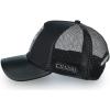 imageCuadra Genuine Bovine Leather Casual Caps Mens UnisexBlack